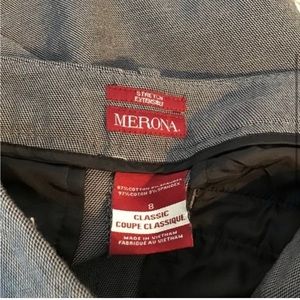 Merona Pants Cropped Classic Fit Gray Size 8